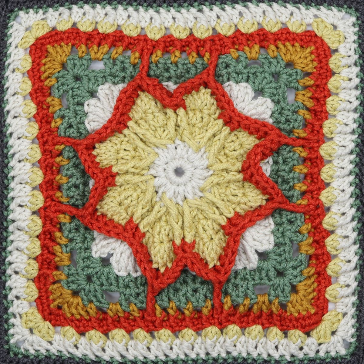 Sisters Yarn Tales Deb's Nuts about Squares Blanket All about each square